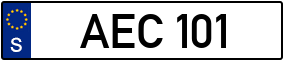 Trailer License Plate